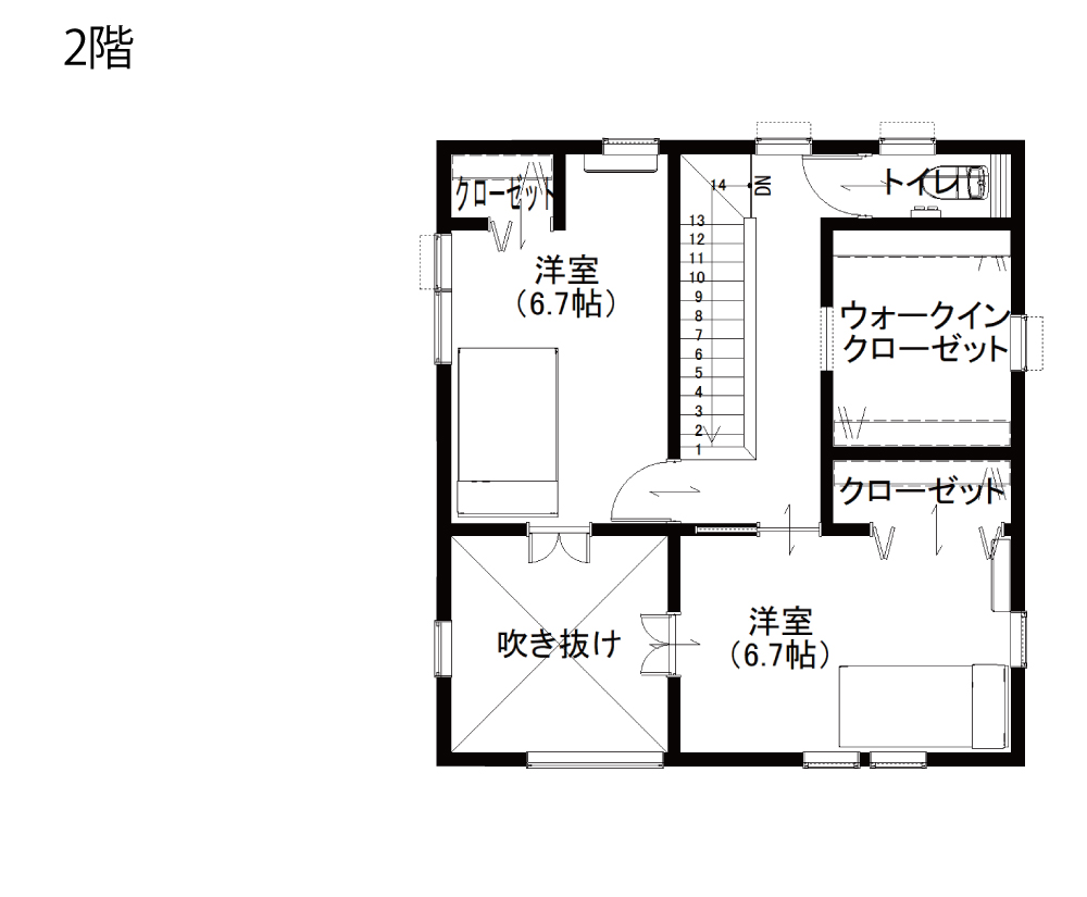 37坪 / 2階建て / Work No.200807