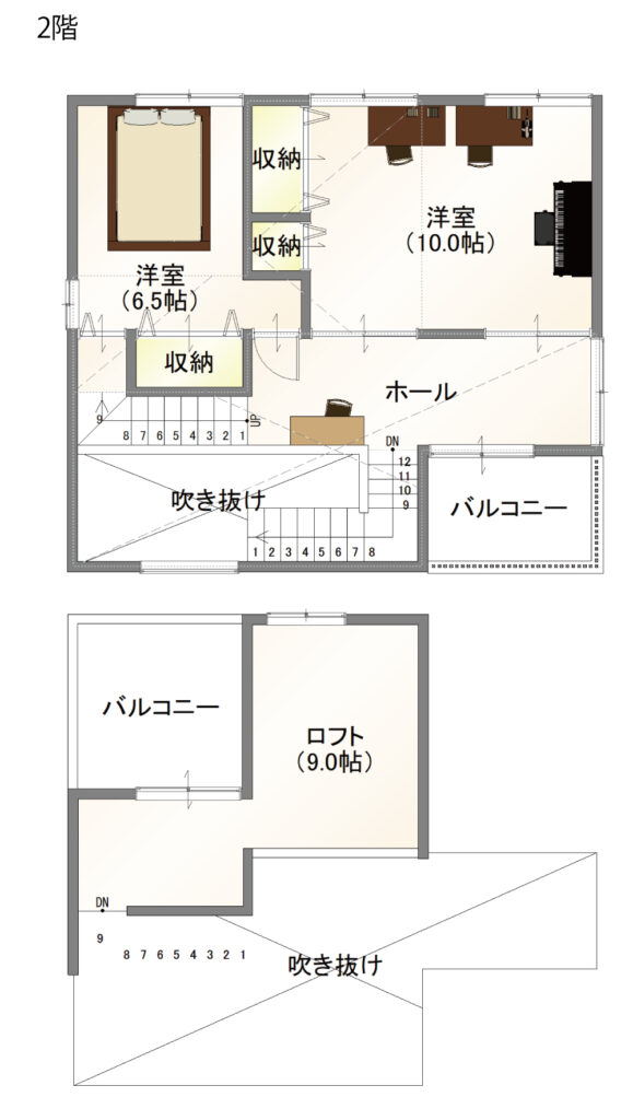 39坪 / 2階建て / Work No.130401